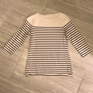 Striped Boatneck Top